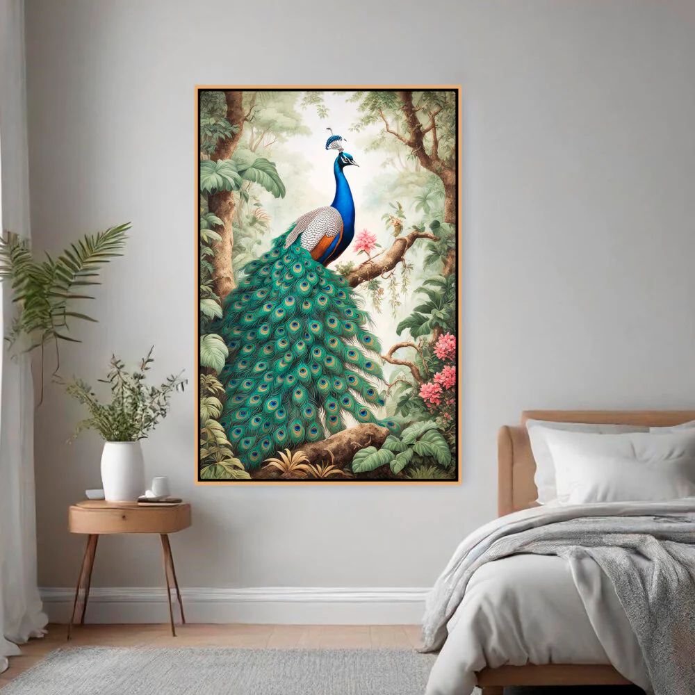 Peacock Painting – A Symbol of Grace, Balance, and Abundance